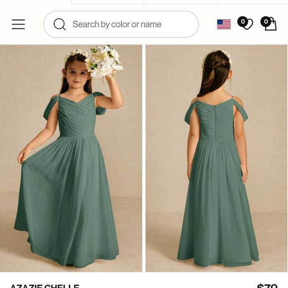 Azazie flower girl dress - Picture 1 of 1